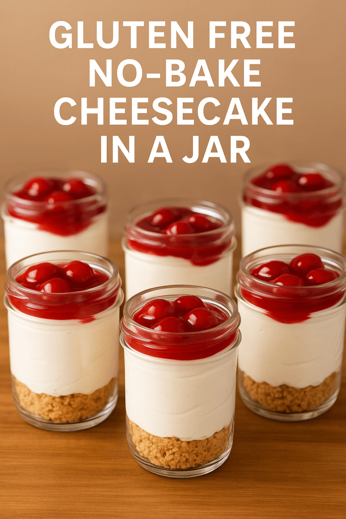 Gluten-Free No Bake Cheesecake Jars